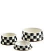 MacKenzie-Childs Courtly Checks® Pet Dish, Color:Courtly - Image 3