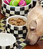 MacKenzie-Childs Courtly Checks® Pet Dish, Color:Courtly - Image 4