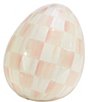 MacKenzie-Childs Easter Collection Check Small Egg Figurine - Image 1