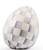 MacKenzie-Childs Easter Collection Check Small Egg Figurine - Image 1