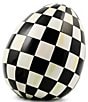 MacKenzie-Childs Easter Collection Check Small Egg - Image 1