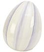 MacKenzie-Childs Easter Collection Stripe Medium Egg Figurine - Image 1