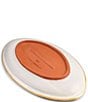 MacKenzie-Childs Ginger Check® Football Platter - Image 3