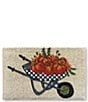 MacKenzie-Childs Harvest Autumn Wheelbarrow Check Coir Entrance Mat - Image 2
