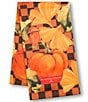 MacKenzie-Childs Harvest Checked Pumpkin Print Dish Towel - Image 1
