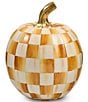 MacKenzie-Childs Harvest Collection Small Check Pumpkin - Image 1