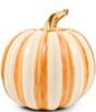 MacKenzie-Childs Harvest Medium Stripe Glossy Pumpkin Decor - Image 4