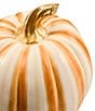 MacKenzie-Childs Harvest Medium Stripe Glossy Pumpkin Decor - Image 5