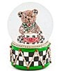 MacKenzie-Childs Holly Bear Check Snow Globe - Image 2