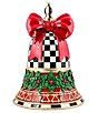 MacKenzie-Childs Holiday Collection Holly Illuminated Trophy Bell - Image 1