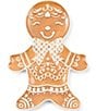 MacKenzie-Childs Holiday Collection Mocha Check Gingerbread Spoon Rest - Image 1