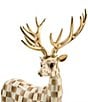 MacKenzie-Childs Holiday Collection Mocha Check® Standing Deer Figurine - Image 3