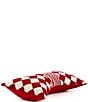 MacKenzie-Childs Holiday Collection Red Diamond Bow Shaped Throw Pillow, Color:Red - Image 2