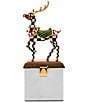 MacKenzie-Childs Holiday Collection Westminster Check Deer Stocking Holder - Image 1