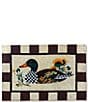 MacKenzie-Childs Mallard Duck Check Pattern Coir Door Mat - Image 2