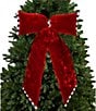 MacKenzie-Childs Merry Christmas Collection Velvet Jumbo Bow Decor - Image 1