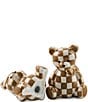 MacKenzie-Childs Mocha Check Bear Salt & Pepper Set - Image 2