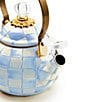 MacKenzie-Childs Check Enamel Whistling Tea Kettle, 2 Qt. - Image 3