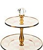 MacKenzie-Childs Check Three Tier Sweet Stand, Color:Rosy Check - Image 2