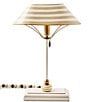 MacKenzie-Childs Mocha Library Lamp - Image 1