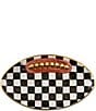 MacKenzie-Childs Check®Ceramic Football Serving Platter - Image 5