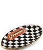 MacKenzie-Childs Check®Ceramic Football Serving Platter - Image 6