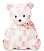 MacKenzie-Childs Rosy Bear Cookie Jar - Image 1