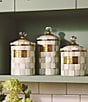 MacKenzie-Childs Check Canister, Color:Sterling Check - Image 6