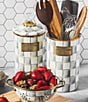 MacKenzie-Childs Check Canister, Color:Sterling Check - Image 7