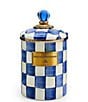MacKenzie-Childs Check Canister, Color:Royal Check - Image 1