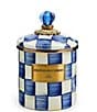 MacKenzie-Childs Check Canister, Color:Royal Check - Image 2