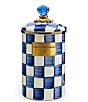MacKenzie-Childs Check Canister, Color:Royal Check - Image 3