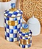 MacKenzie-Childs Check Canister, Color:Royal Check - Image 6