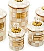 MacKenzie-Childs Check Canister, Color:Mocha Check - Image 5