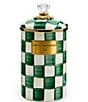 MacKenzie-Childs Check Canister, Color:Emerald Check - Image 1
