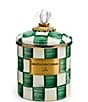 MacKenzie-Childs Check Canister, Color:Emerald Check - Image 2