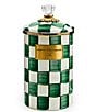 MacKenzie-Childs Check Canister, Color:Emerald Check - Image 3