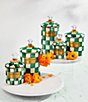 MacKenzie-Childs Check Canister, Color:Emerald Check - Image 4