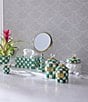 MacKenzie-Childs Check Canister, Color:Emerald Check - Image 6