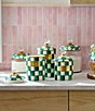 MacKenzie-Childs Check Canister, Color:Emerald Check - Image 7