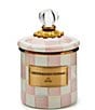 MacKenzie-Childs Check Canister, Color:Rosy Check - Image 2