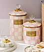 MacKenzie-Childs Check Canister, Color:Rosy Check - Image 5