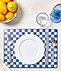MacKenzie-Childs Check Cork Back Placemats, Set of 4, Color:Royal Check - Image 4