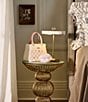 MacKenzie-Childs Rosy Check Doodles Handbag Vase - Image 3