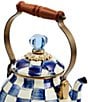 MacKenzie-Childs Check Enamel Tea Kettle, 2 Qt., Color:Royal Check - Image 2