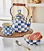 MacKenzie-Childs Check Enamel Tea Kettle, 2 Qt., Color:Royal Check - Image 6