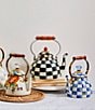 MacKenzie-Childs Check Enamel Tea Kettle, 2 Qt., Color:Royal Check - Image 7