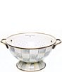 MacKenzie-Childs Check Enamel Colander, Color:Sterling Check - Image 1