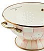 MacKenzie-Childs Check Enamel Colander, Color:Rosy Check - Image 2