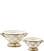MacKenzie-Childs Check Enamel Colander, Color:Mocha Check - Image 2
